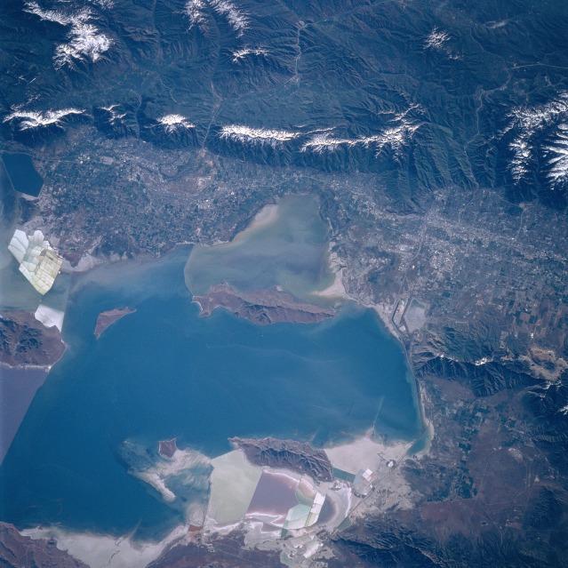 Shuttle image: Great Salt Lake