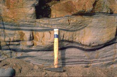 sandstone and mudstone layers