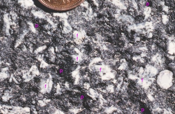 labelled basalt