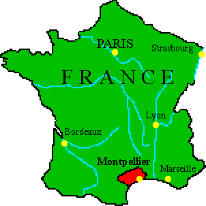 Location: map of france