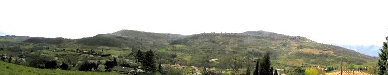 Panoramic view of the Aude Valley